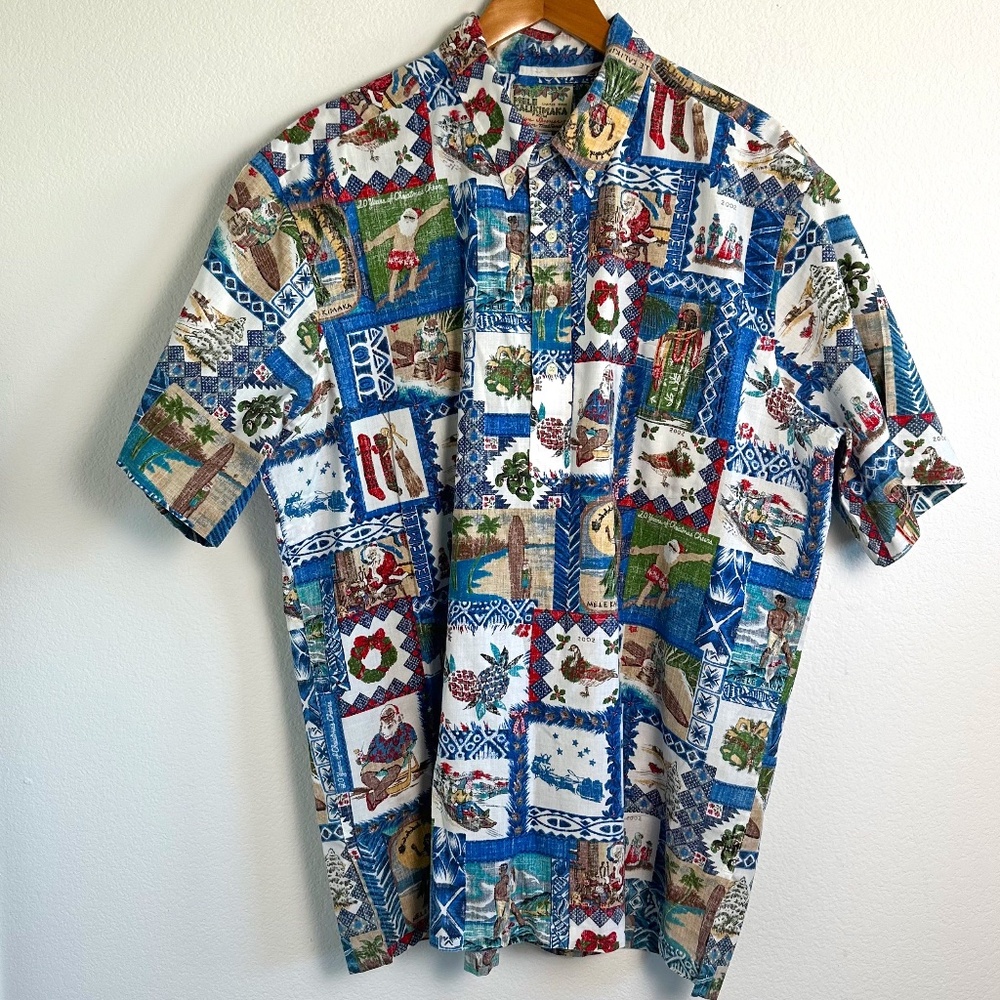 Reyn Spooner Mele Kalikimaka Christmas 2002 Popover Shirt XXL Limited Issue